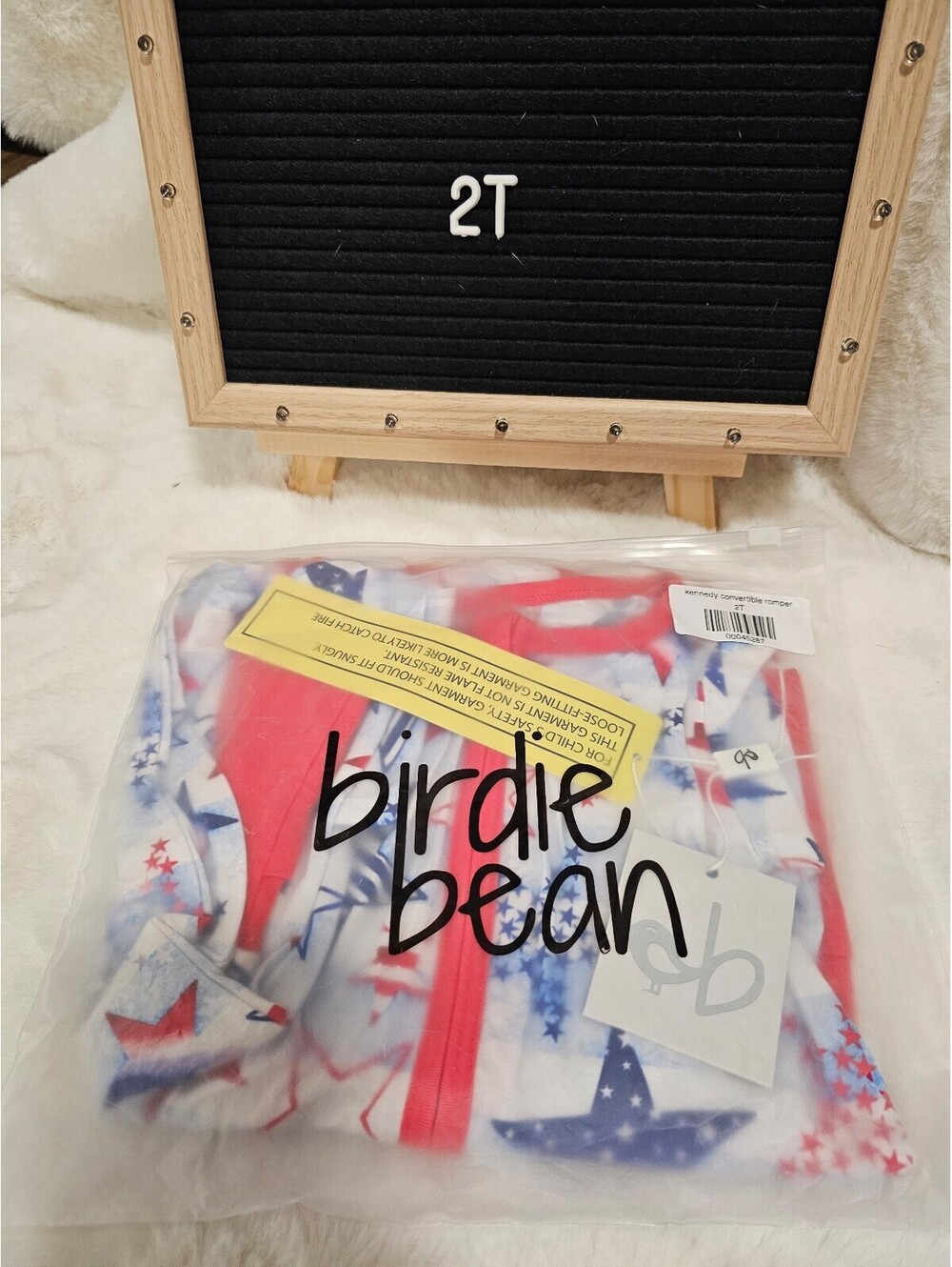 Birdie Bean 4th of July zippy NIB